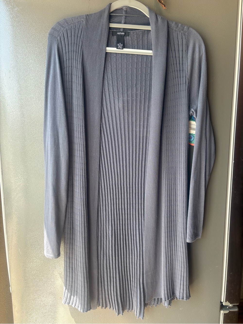 Alfani Women's Open-Front Ribbed Cardigan.